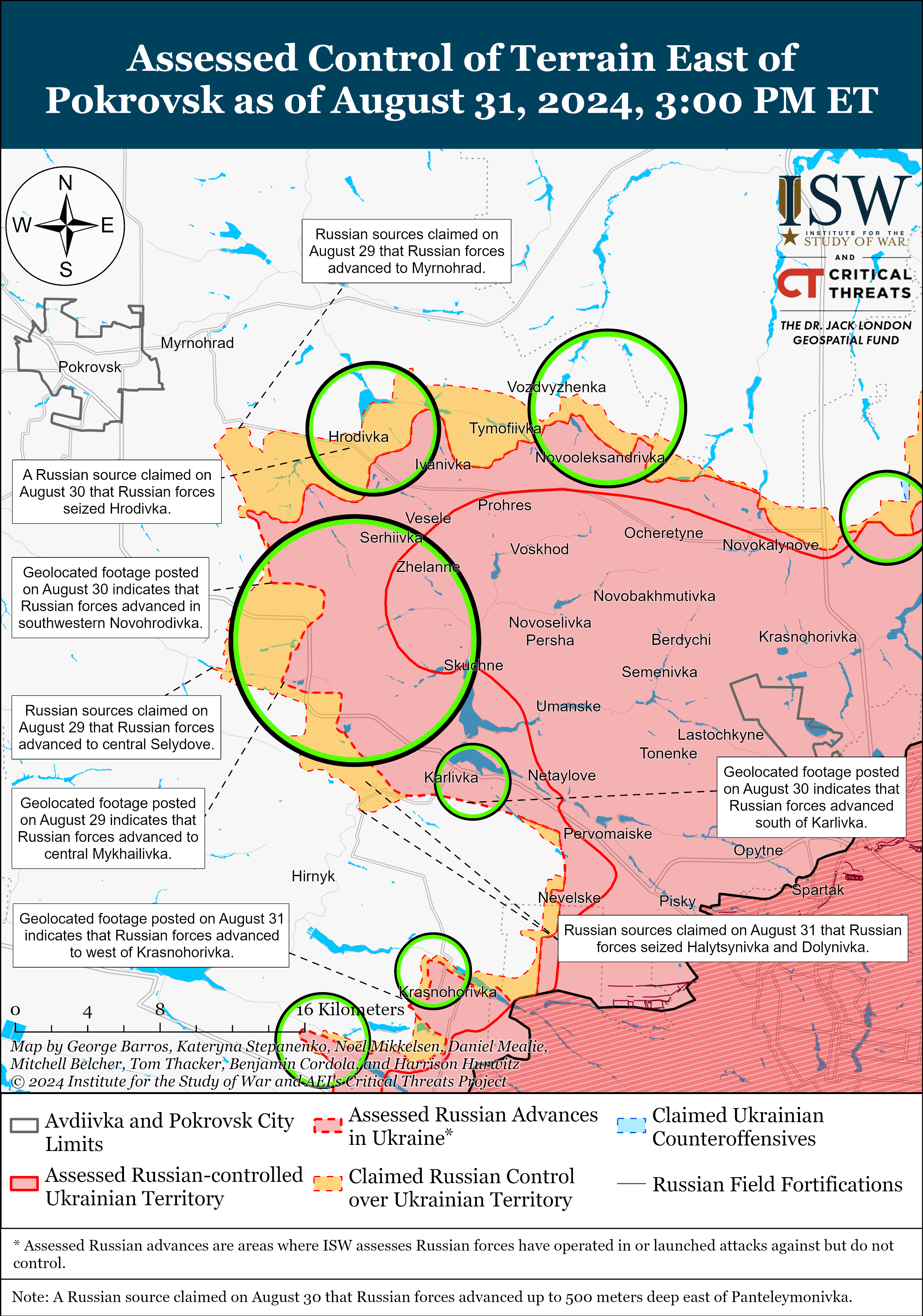 ISW Blog: Russian Offensive Campaign Assessment, August 31, 2024